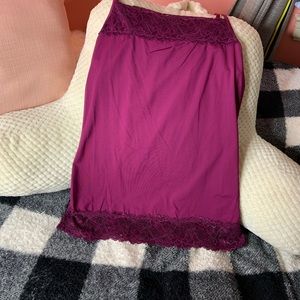 Silk lace underneath cami